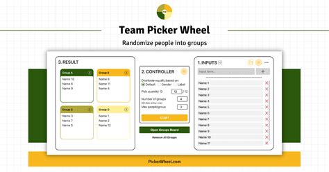 Team Picker Wheel Randomize A List Of Names Into Group