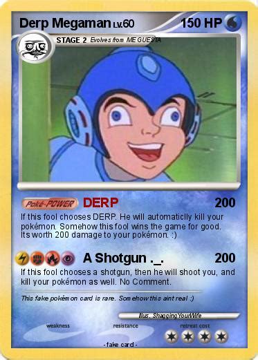 Pokémon Derp Megaman 2 2 Derp My Pokemon Card