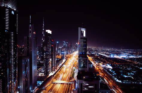 2560x1920 City Dubai United Arab Emirates Night Home Hotel