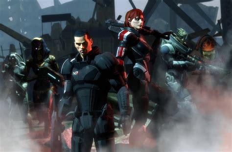 Female Shepard Mass Effect Garrus Vakarian Turians Krogan Tali Zorah