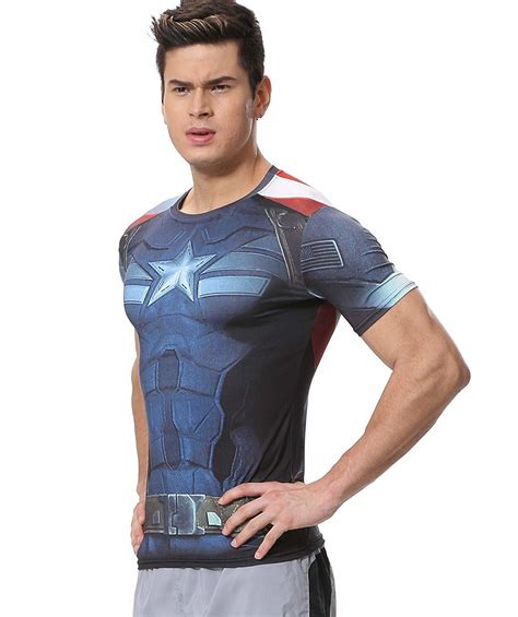 Marvel Captain America Compression Shirt Pkaway