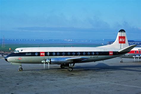 G Apim Vickers V806 Viscount Bea British European Airways Lpl 09mar66