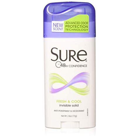 Sure Anti Perspirant And Deodorant Invisible Solid Fresh And Cool 260 Oz