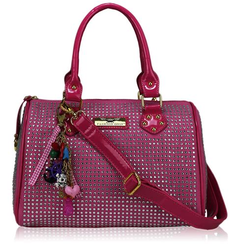 Wholesale Pink Diamante Fashion Handbag