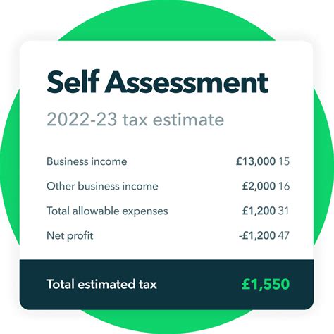 Self Assessment Tax Return Software Quickbooks Uk