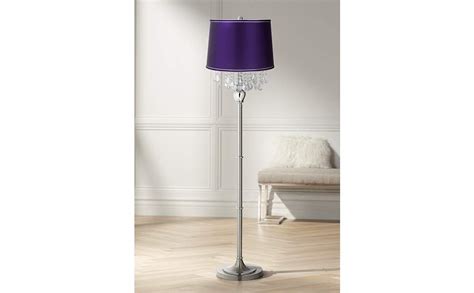 360 Lighting Crystal Modern Standing Floor Lamp 62 12 Tall Satin