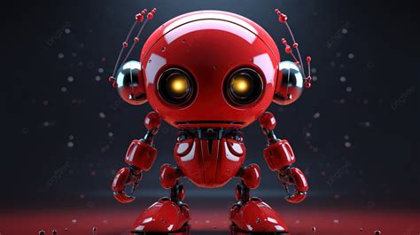 3d، تصوير، بسبب، إنسان آلي، إلى داخل، Red الروبوت Ai Ai إنسان آلي