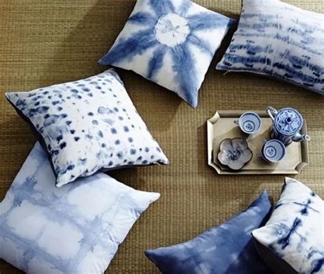 khushi handicraft blue white tie dye cushion cover size 16 x 16 inchs at rs 150 piece in jaipur