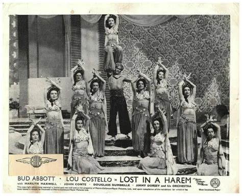 Lost In A Harem Original Lobby Card Exotic Dancers Abbott And Costello Comedy 1944 2499 Picclick