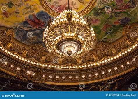 Mural On The Ceiling Of The Opera House Stock Photo Image Of Painting
