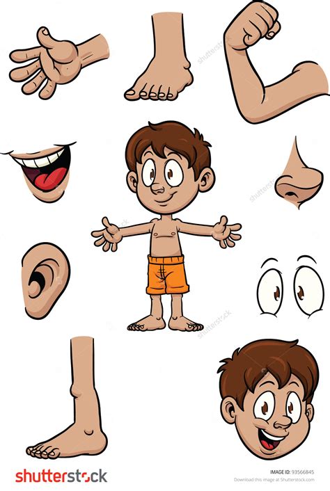 English as a second language (esl). face parts body clipart - Clipground