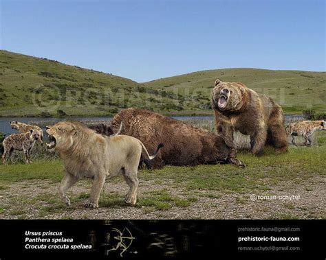 A Scene Form The Mammoth Steppe Of The Late Pleistocene Eurasia R