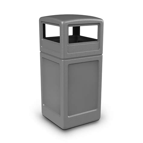 Commercial Zone Products Polytec Series Square Waste Container With