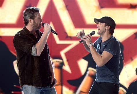 Blake Shelton And Luke Bryan Blake Shelton L And Luke Bryan Rehearse