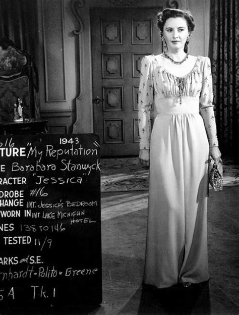 Stars And Letters Barbara Stanwyck Dressed By Edith Head