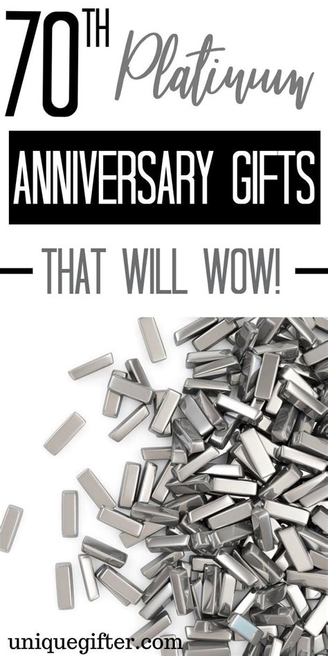 We had a lot of fun putting together this list and hope it will give you a lot of ideas for your anniversary. 20 70th Platinum Anniversary Gift Ideas - Unique Gifter