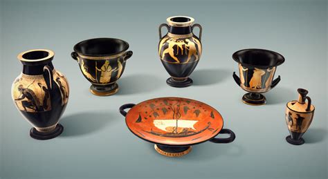 Ancient Greek Pottery 3d Scene Mozaik Digital Education And Learning
