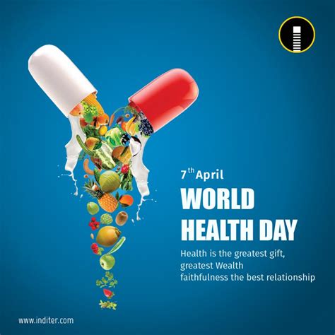Free World Health Day Concept With Healty Lifestyle Background Vector