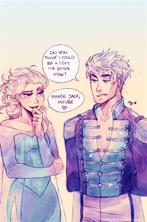 Jelsa Again Elsa And An Older Jack Frost Mabymin