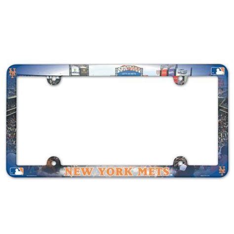 New York Mets License Plate Frame Full Color License Plate Frames