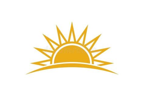 Sun Logo Vector Illustration Stock Vector Illustration Of Logo Icon