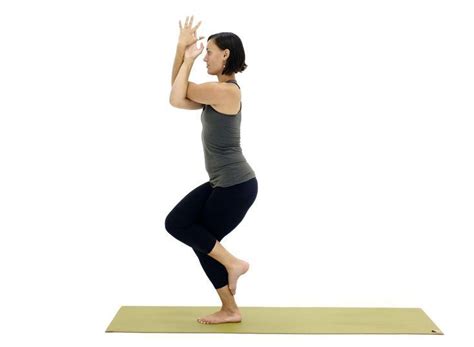 Work Your Core With Standing Balance Yoga Poses Eagle Pose