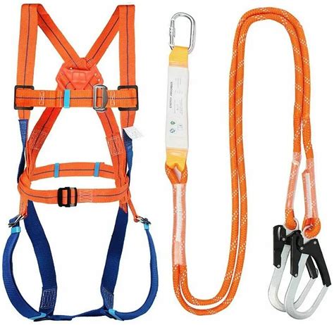 Full Body Safety Harness Tool Fall Protection With 5d Rings And Waist