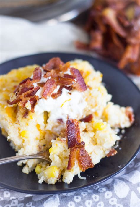 Collection by glenn jackson • last updated 3 days ago. Cheesy Grits Casserole with Bacon and Corn