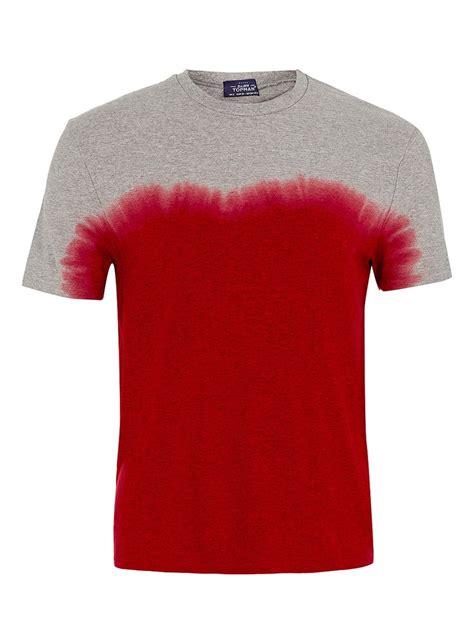 Grey Textured Dip Dye T Shirt Dip Dye T Shirts Print T Shirt Topman
