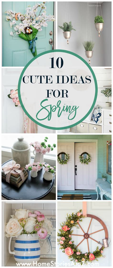 A few accent pieces here, an unusual clock or unique. 10 Cute and Easy Decorating Ideas for Spring