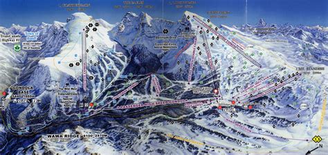 Sunshine Village Ski Trail Map • mappery