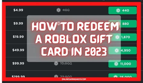 How To Redeem A Roblox Gift Card In 2023 Onlinegaminghacks Com
