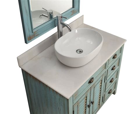 We have 11 images about teal bathroom vanity including images, pictures, photos, wallpapers, and more. 36" inch Bathroom Vanity Coastal Beach Style White Vessel ...
