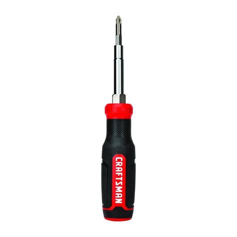 Craftsman 6 Piece Bi Material Handle Multi Bit Screwdriver In The