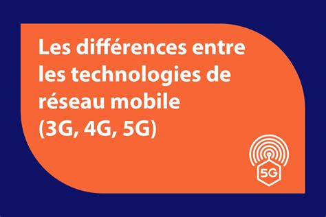 Les Différences Entre Les Technologies De Réseau Mobile 3g 4g 5g
