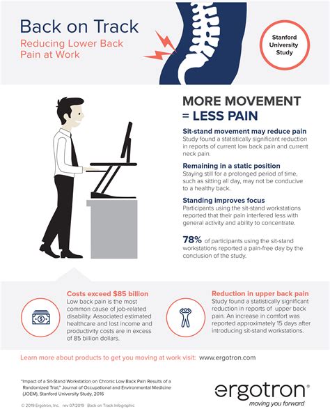 Infographic Reducing Low Back Pain At Work