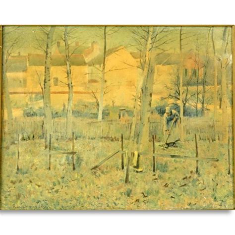 Sold Price Robert Vonnoh American 1858 1933 French Peasants In A Field Watercolor And