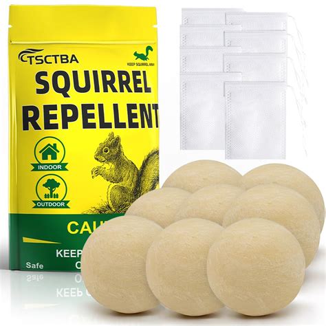 Buy Tsctba Squirrel Repellent Outdoor Rodent Repellent Chipmunk Repellent Natural Squirrel