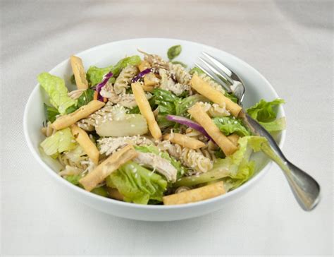 This salad is so good! Chinese Chicken Salad with Sesame Dressing