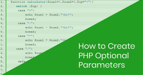 Php Optional Parameters How To Create Optional Arguments In Php