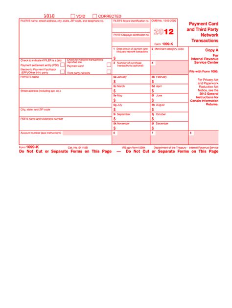1099 K Form Fill Out And Sign Printable Pdf Template Signnow