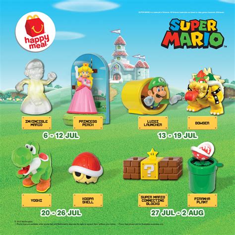 Mcdonalds Happy Meal Toys Super Mario Super Mario Connecting Blocks