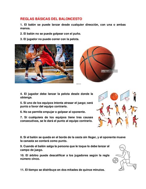 Calaméo Reglas Básicas Del Baloncesto F