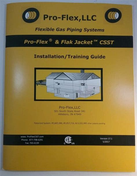 Pro Flex And Flak Jacket Csst Installation Training Guide Flex Gas Piping