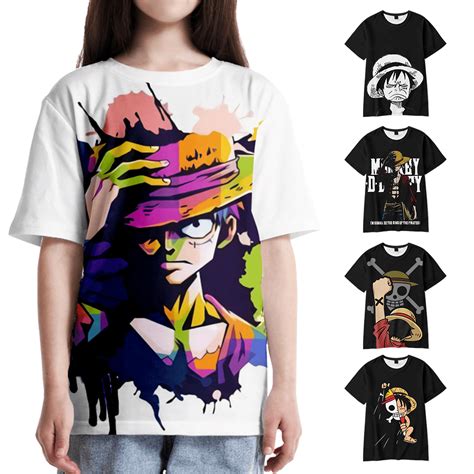 Anime One Piece Luffy T Shirt 3d Print Tshirt Unisex Loose Topchild