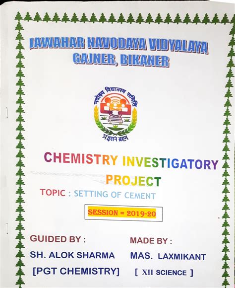 Investigatory Projects Class 12 And 11 Chemigod