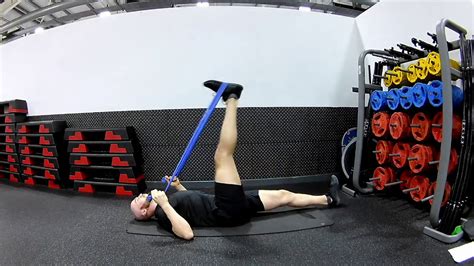 Hamstring Exercise With Band Youtube