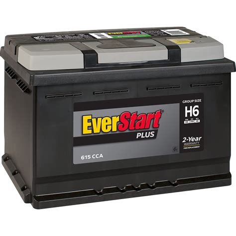Everstart Plus Lead Acid Automotive Battery Group Size H6