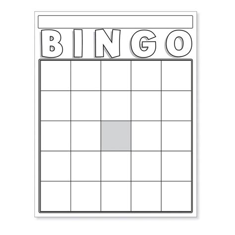 Blank Bingo Cards White Pass The Apple