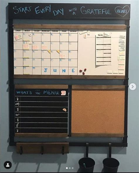 Our kitchen has been feeling really cluttered thanks to mail, meal plans, shopping lists. Customizable Wall Organizer | Wall organization, Home ...